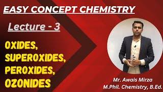 Compounds of Oxygen  Oxides Superoxide Peroxides and Ozonides [upl. by Jonathon]