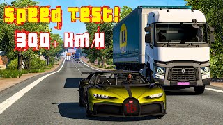 Bugatti Chiron Takes on Indian Roads at ETS2 Ultra High Speed [upl. by Olshausen]