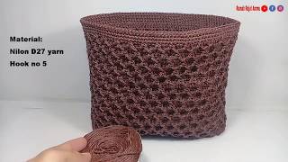 Crochet Diamond Stitch Bag  Didi Crochet Bag Substitle Available [upl. by Jennings]