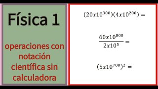 Operaciones con notación científica usando las leyes de los exponentes del álgebra [upl. by Trotter]