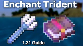 BEST TRIDENT ENCHANTMENTS Minecraft 121 BedrockJava  Trident Enchantment Guide [upl. by Mailliwnhoj]