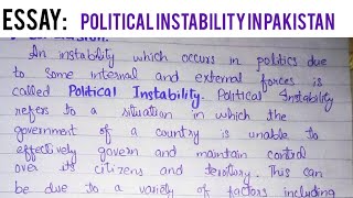 Political Instability in Pakistan  Essay  bsc ba ads [upl. by Sibley210]