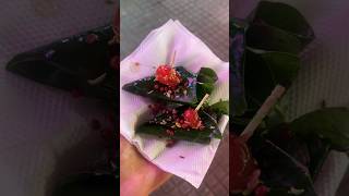 Meetha Paan❤️ How to make Paan Easy and SimpleChandigarh Indian Street Food paan meetha viral [upl. by Kired]