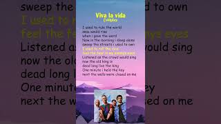 Coldplay  Viva La Vida Lyrics shorts [upl. by Andromeda]