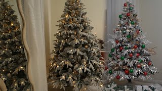 2023 Christmas Tree Tour  Decorate 7ft PE Flocked Christmas Tree  SINTEAN [upl. by Vidda]