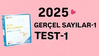 2025  345 TYT MATEMATİK SORU BANKASI ÇÖZÜMLERİ  GERÇEL SAYILAR 1  TEST1 [upl. by Aihtnic22]