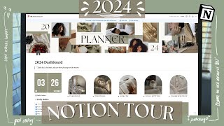 2024 Notion Tour  Set Goals and Get Organized for the New Year [upl. by Narih]