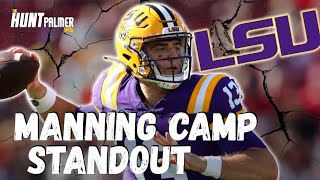 LSU QB1 Garrett Nussmeier Shines at Manning Passing Academy  Tigers Next Heisman Winner [upl. by Hinze]