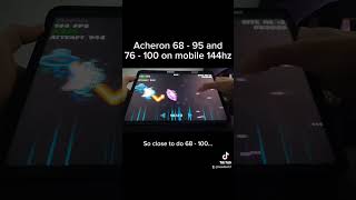 Acheron 68  95 and 76  100 on mobile 144hz TOP 2 gdmobile gd geometrydash acheron [upl. by Orlanta]