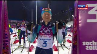 Womens Biathlon Pursuit Race at the 2014 Sochi Winter Olympics Full Review [upl. by Brenza]