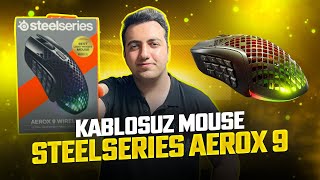 19 butonlu 180 saat şarjı giden SteelSeries Aerox 9 Wireless incelemesi [upl. by Curran838]