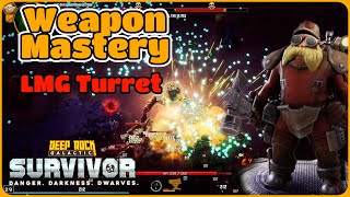 Weapon Mastery  LMG Turret  Deep Rock Galactic Survivor [upl. by Farant]