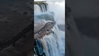 UNESCO WORLD HERITAGE IGUAZU FALLSlegend waterfall UNESCO rainbow nature beautiful love [upl. by Ymmit]