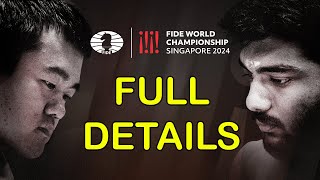 World Chess Championship 2024  FULL DETAILS  Gukesh vs Ding Liren  FIDE  Singapore [upl. by Adamo90]