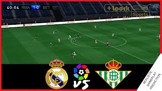 REAL MADRID vs BETIS  HIGHLIGHTS  RESUMEN  La Liga 2021  Simulación amp Predicción [upl. by Barbour]