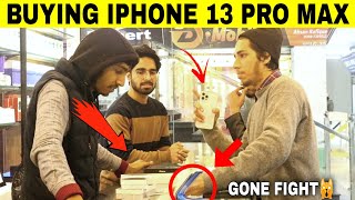 Buying IPHONE 13 PRO MAX with ATM card  Saad jarral Pranks [upl. by Rustice]