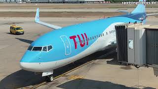 Onboard TUIfly B737800 DABMQ  Takeoff at PMI  20240805 [upl. by Beck]