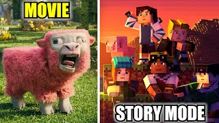 Perbedaan Minecraft Movie vs Minecraft Story Mode😂 [upl. by Saberhagen676]