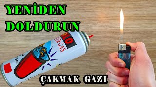 ÇAKMAK NASIL DOLDURULUR   ÇAKMAK GAZI DOLDURMA   ÇAKMAĞINIZI YENİDEN DOLDURUN  GAZ [upl. by Katie]