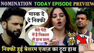 Bigg Boss 14 Tuesday Full Episode Preview Nomination Special Nikki ne ki gandi harkat [upl. by Narda718]