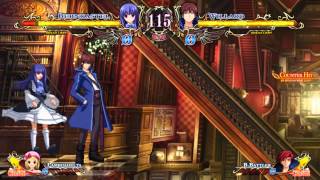 Ougon Musou Kyoku † CROSS  Bernkastel and Lambdadelta VS Willard and Black Battler [upl. by Waiter]