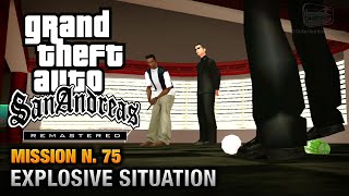 GTA San Andreas Remastered  Mission 75  Explosive Situation Xbox 360  PS3 [upl. by Ahseihs]