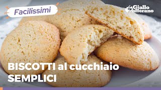 BISCOTTI AL CUCCHIAIO Pronti in 30 minuti compresa la cottura [upl. by Euqinemod740]