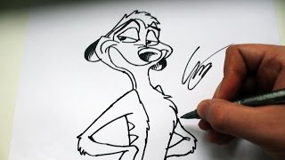 Como Desenhar o Timão Rei Leão  How to Draw Timon  SLAY DESENHOS 172 [upl. by Suzy]