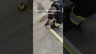 When you forgot your Brain at Home🤣 construction tape fail funny automobile car cut grinder [upl. by Esiocnarf]