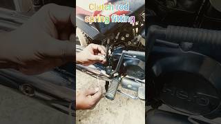 Hero HF Deluxe clutch rod spring fittingvijaymachanicautomobileVijay Barkhane [upl. by Gipsy]