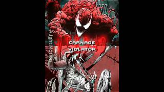 Carnage vs Violator  fyp shorts viral edit comics marvel spiderman image spawn [upl. by Heyward]