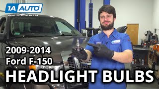 How to Replace Headlight Bulbs 20092014 Ford F150 [upl. by Naeloj795]