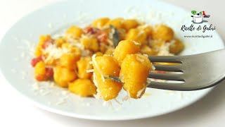 RICETTA GNOCCHI DI ZUCCA MORBIDISSIMI FACILI E VELOCI Ricette di Gabri [upl. by Judenberg357]