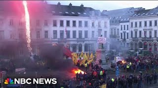 Finland faces massive strikes over government benefits cuts as farmer protests erupt across Europe [upl. by Aztinad]