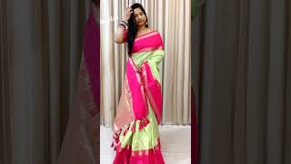 2400Beautiful katan pattu saree with all dollar weaving butties ph8523844182 [upl. by Rehptsirhc]