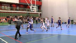 P99 Final Skövde Basketcup Spånga  Oppsal Norge 20150503 [upl. by Ahseetal]