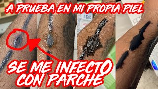 Como CURAR TATUAJE con PARCHE Saniderm Chamantra Second Skin o cualquier marca Chamuca tattoo [upl. by Auqenaj]