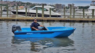 ULTRA AFFORDABLE PLASTIC Boat WAY better than Fiberglass Polycraft 410 Challenger Sea Trial [upl. by Acassej]