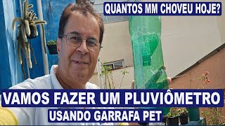 Como fazer um PLUVIÔMETRO de garrafa PET 50minutos [upl. by Mairem]