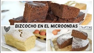 BIZCOCHOS en el MICROONDAS  Rápidos deliciosos y gastando menos luz [upl. by Noit]