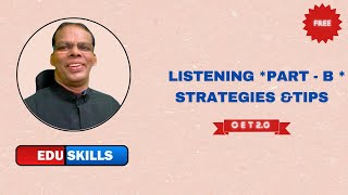 Edu Skills OET Listening Part – B OET made easy [upl. by Retloc843]