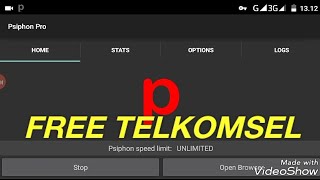 INTERNET GRATIS TELKOMSEL  Psiphon Pro  Settingan [upl. by Laubin289]