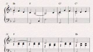 Free easy piano sheet music  My Bonnie [upl. by Constantine]