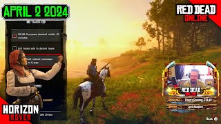 RDR2 Online Daily Challenges 42 amp Madam Nazar location  RDR2 April 2 2024 [upl. by Eblehs]