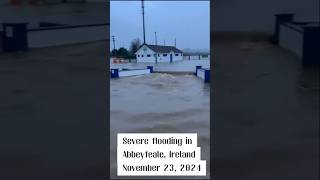 Heavy Rainfalls Severe flooding in Abbeyfeale Ireland November 232024 short ireland flood rain [upl. by Dedrick]