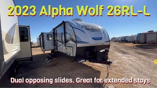 2023 Forest River Alpha Wolf 26RLL Rear Living Travel Trailer [upl. by Thorbert]