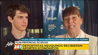 Deportistas neuquinos recibieron aportes económicos  Julieta Corroza Quinteros  Grito Sagrado [upl. by Nodmac]