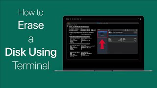 How to Erase a Disk Using Terminal on macOS [upl. by Jit]