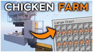 The BEST Automatic Chicken Farm in Minecraft 121 Tutorial [upl. by Emmanuel]