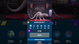 I UNLOCKED MY FAVOURITE DINOSAUR EVER THE INDORAPTOR GEN 2 [upl. by Margarita]